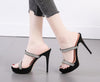 Women sandals super high heel slippers