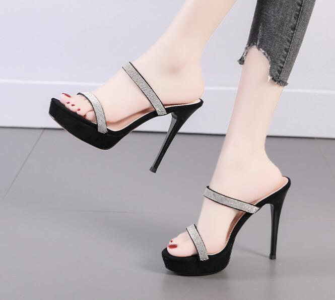 Women sandals super high heel slippers