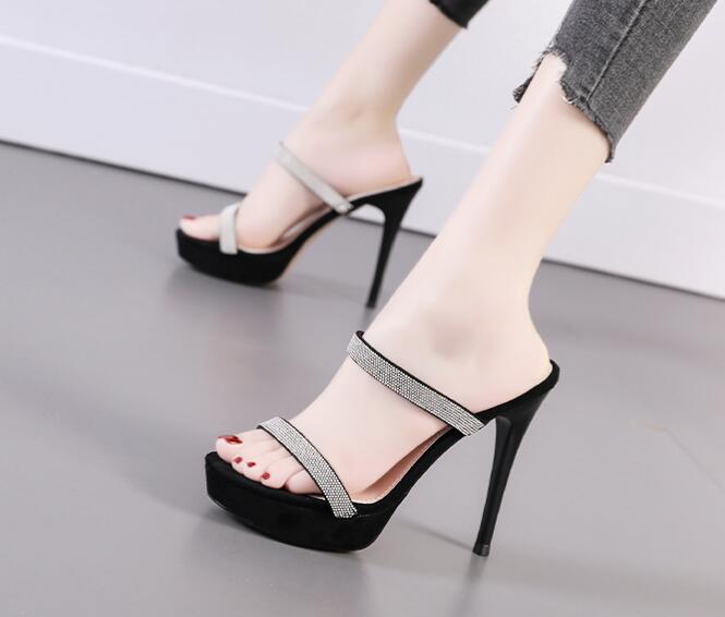 Women sandals super high heel slippers