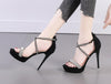 Summer new rhinestone waterproof platform sexy catwalk sandals