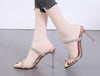 High-heeled sandal Summer new party open toe sandals rhinestone