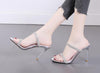 High-heeled sandal Summer new party open toe sandals rhinestone