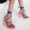 European fashion Sandals High-heeled Straps Ladies