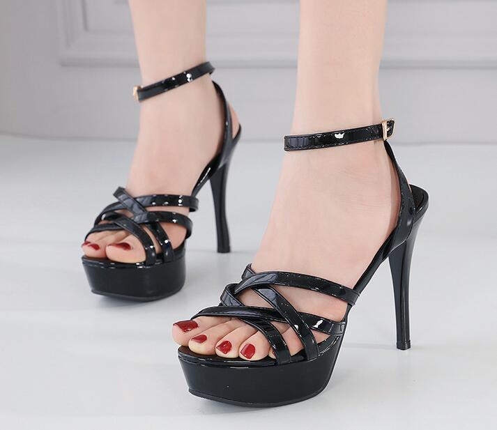 Fashion style 12CM sandals stiletto heels platform  for women