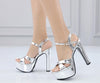 Fashion style high-heeled platform sandals