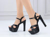 Fashion style high-heeled platform sandals