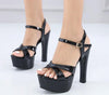 Fashion style high-heeled platform sandals