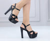 Fashion style high-heeled platform sandals