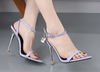 European fashion new style women's pointed toe high-heeled sandals