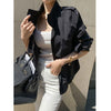 Summer fashion sun proof loose thin short coat for women