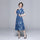 Summer fashion short-sleeved high-end dress thin denim dress