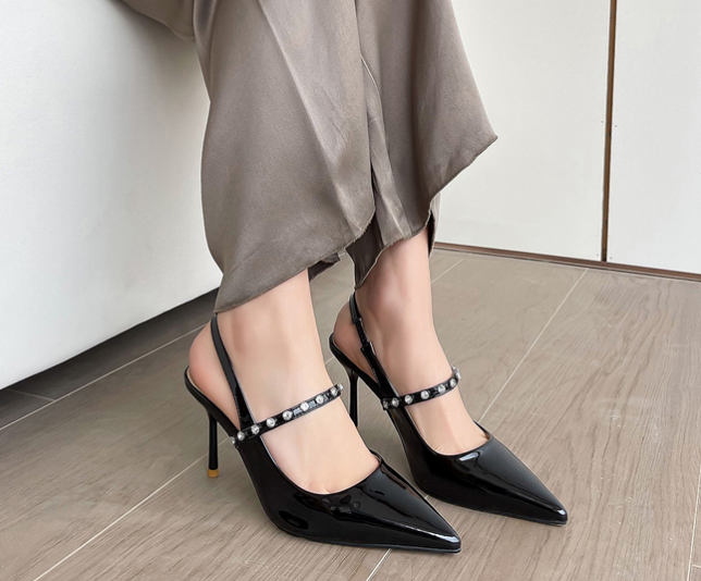 New fashion pointed high-heeled women's stiletto sandals