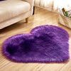 Plush Heart Shaped Carpet Non-Slip Mat Fluffy Rug Floor Mat Blanket Sofa Cushion Foot Pad Carpets For Living Room Home Decor