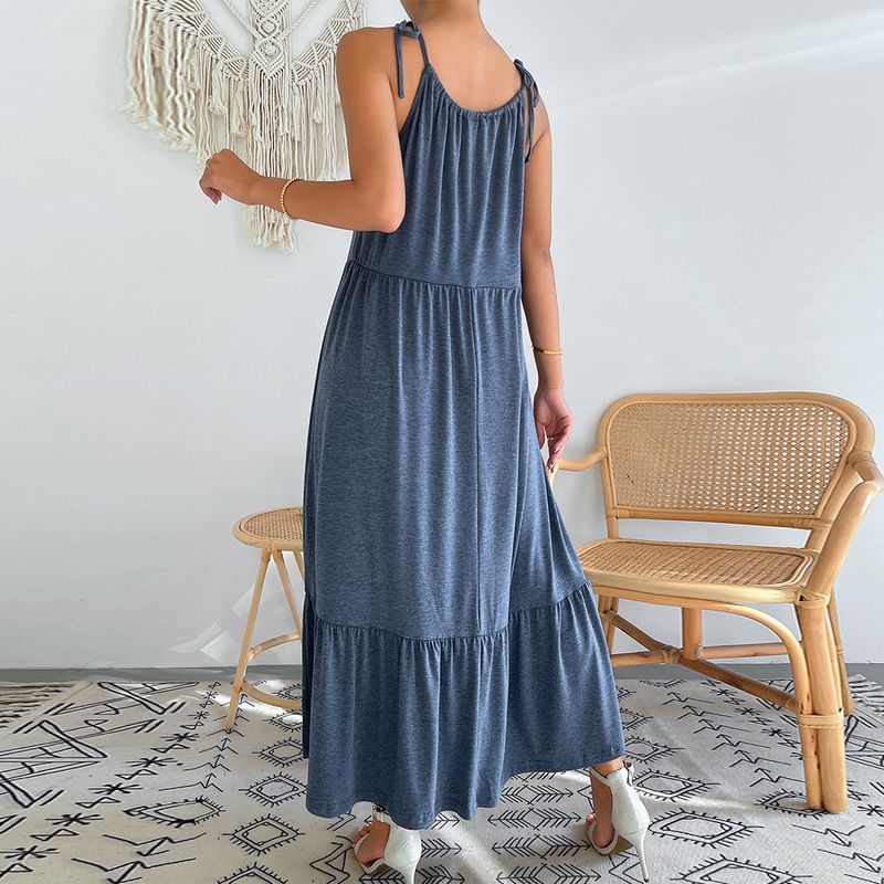 Hollow Summer dress Sling dress knitted for women