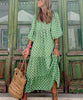 Summer Dress Floral Print Loose Fashion Style Long Dress