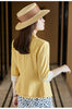 Women's summer fashion mid-sleeve popular casual thin Blazer