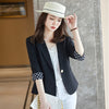 Women's summer fashion mid-sleeve popular casual thin Blazer