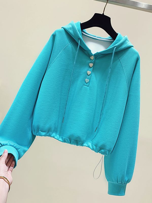 Loose jacket hooded sweater