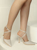 High Heel stiletto pointed buckle low-top sandals for women