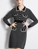 Winter women dress base temperament ladies knitted