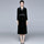 Long dress Temperament Fashion Velvet  with Belt