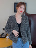 Tweed chic matching temperament Tweed jacket