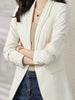 Autumn white jacket women's fashion style Blazer