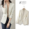 Autumn white jacket women's fashion style Blazer