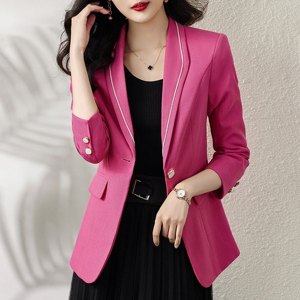 Autumn white jacket women's fashion style Blazer