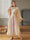Maxi dress Beige butterfly sleeve dress Middle East women's