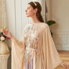 Maxi dress Beige butterfly sleeve dress Middle East women's