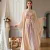 Maxi dress Beige butterfly sleeve dress Middle East women's