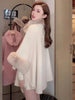 European style Winter Fashion  wool coat Solid Shawl thick fur collar Warm