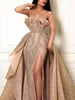 Strapless long temperament evening Sexy dress