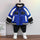 Boy 18M-10Y Letter Print Fleece Color block Zipper Warm Coat Jacket