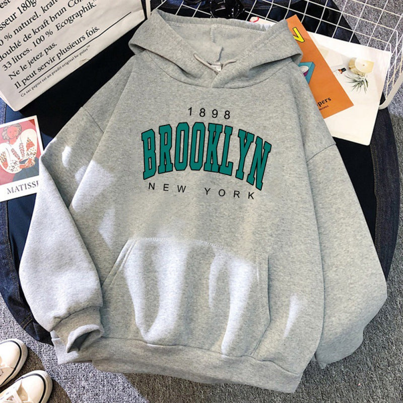 1898 Brooklyn New York Printed Women Hoodie