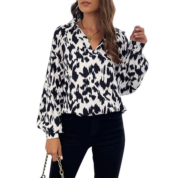 Vintage style Fashion Printed Blouse