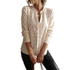 V neck Long-sleeved European style  blouse