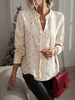 V neck Long-sleeved European style  blouse