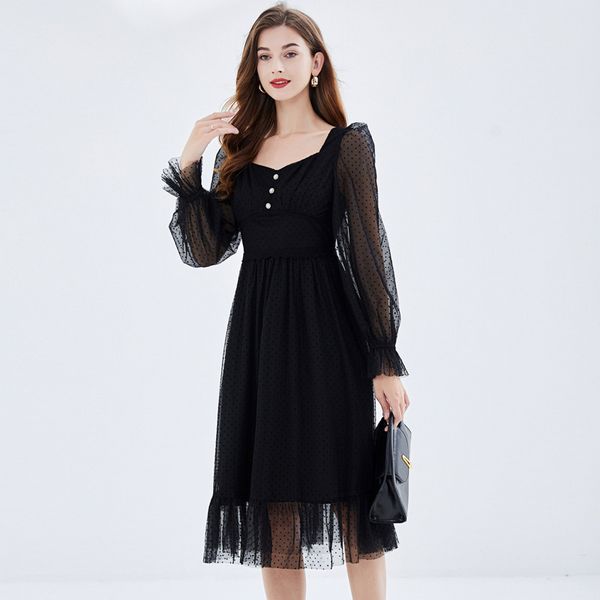 European style Retro Elegant Lace Plus size dress