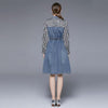 European style women Retro Fashion Denim dress