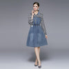 European style women Retro Fashion Denim dress