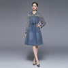 European style women Retro Fashion Denim dress