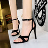 European style Summer women Suede Sexy Heels