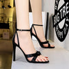 European style Summer women Suede Sexy Heels