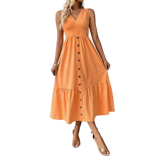 European style  Fashion Sleeveless Summer Dress