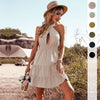 European style Halter neck Sleeveless women summer dress