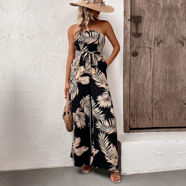 European Fashion Printed women Jumpsuits