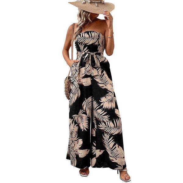 European Fashion Printed women Jumpsuits