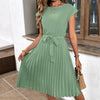 European style Pleated Fashion women dress